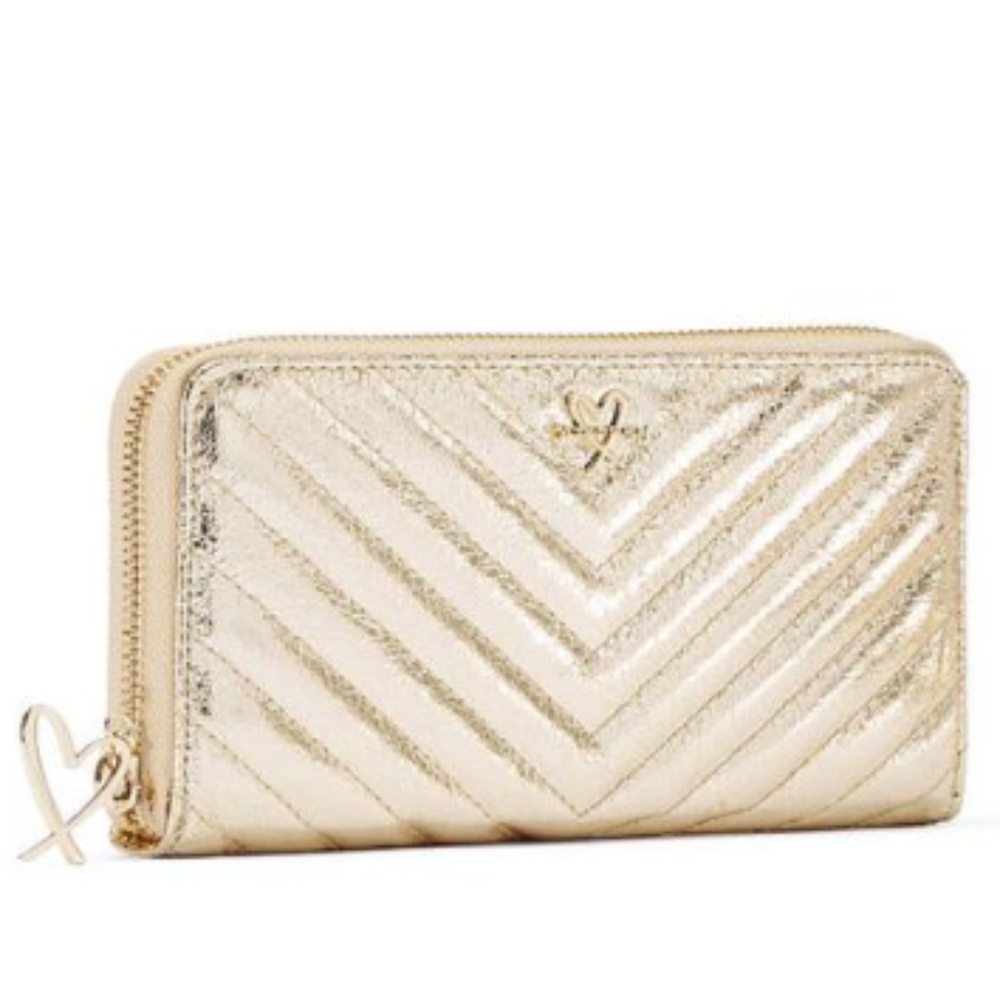 NEW Victoria's Secret V Quilted Continental Wallet